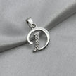 #D561 - Dije Letras Con Zirconia Plata- B09/1.5