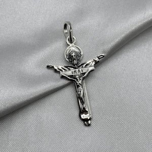 #D300 - Dije Dios Padre Y Espíritu Santo Plata Pavonada - A13/4.0