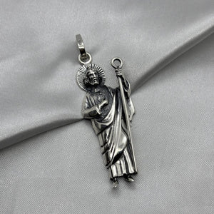 #D109 - Dije San Judas Tadeo Plata Pavonada - A13/15.9