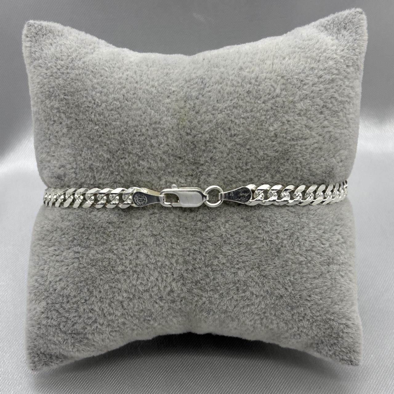 #ESC250 - Esclava Cubana Diamantada Plata - 120 - 5 mm - A08/9.6