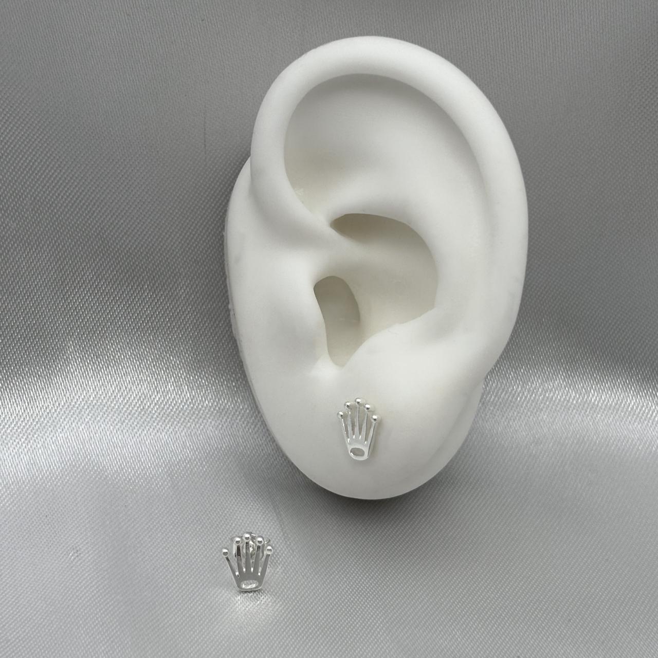 #BR295 - Broquel Corona Tipo Rolex Plata - F44/