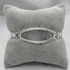 #ESC266 - Esclava Petatillo/Doble Cubana Diamantado Aleatorio Plata - 9mm - B10/25.1