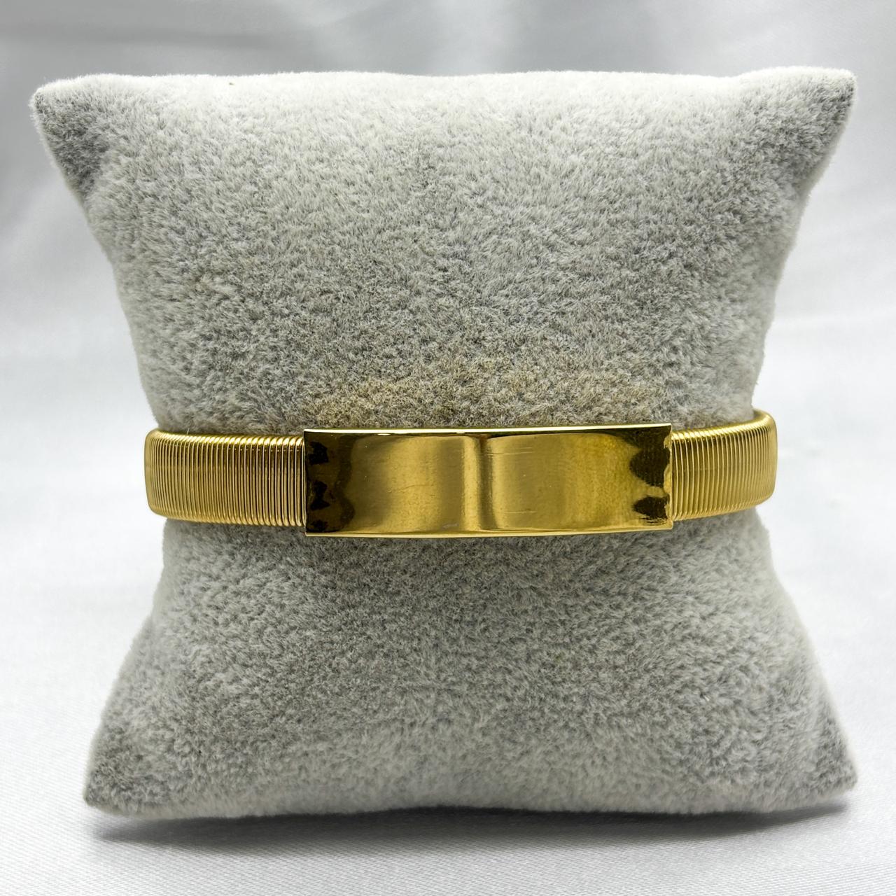 #PAL169 - Pulsera Ajustable Oro Laminado 18k - LA040/