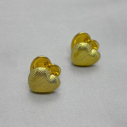 #HOL168 - Huggies De Corazon Oro Laminado 18K - LB025/