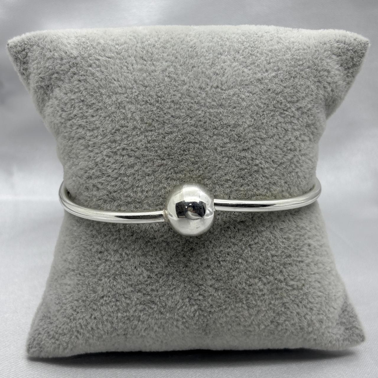 #PA497 - Pulsera Broche Bolita Plata - A10/6.6