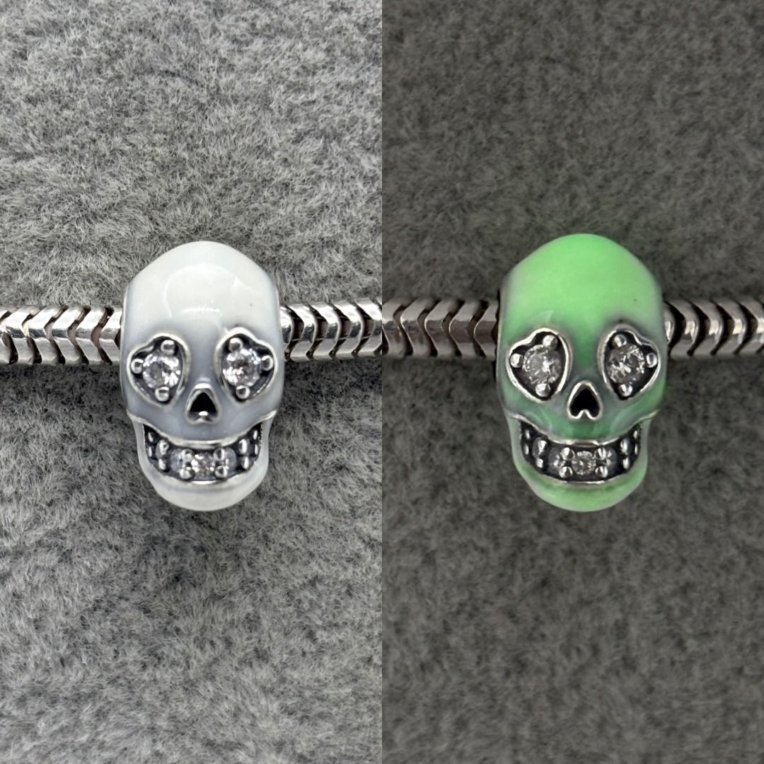 #PAN487 - Charm De Calavera De Plata - C10/2.4