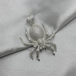 #D640 - Dije Araña Con Zirconia Plata - C12/17.5