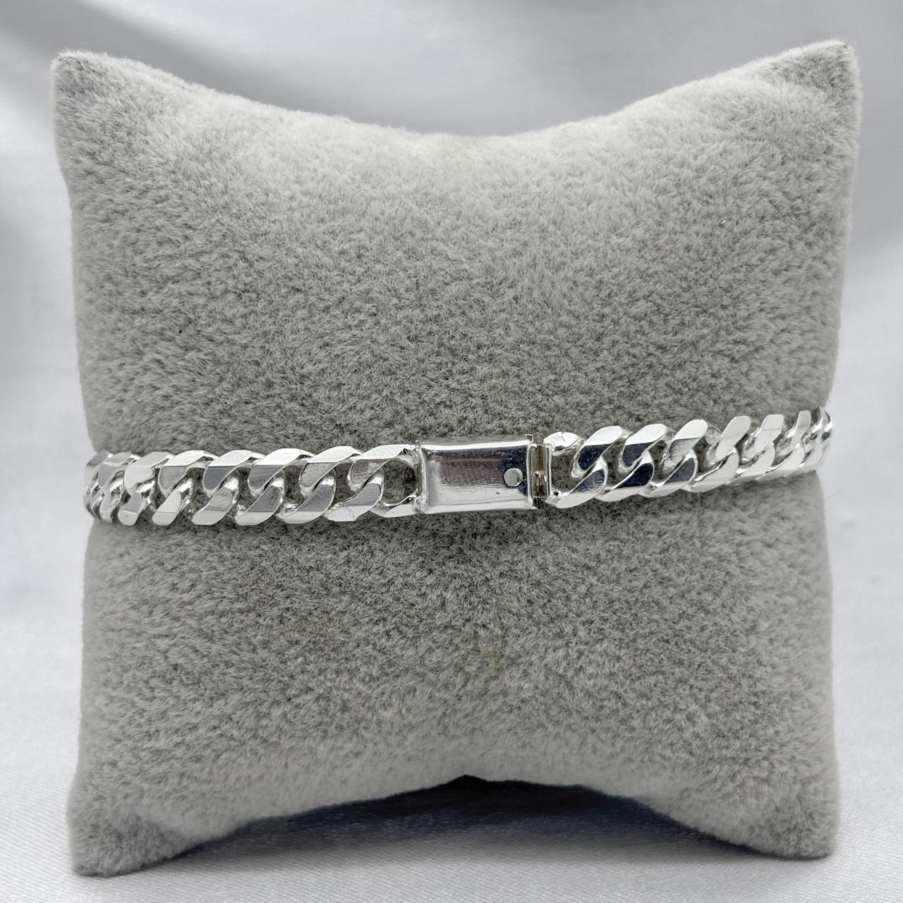 #PO225 - Pulso Cubano Plata - 180 - A07/20.5