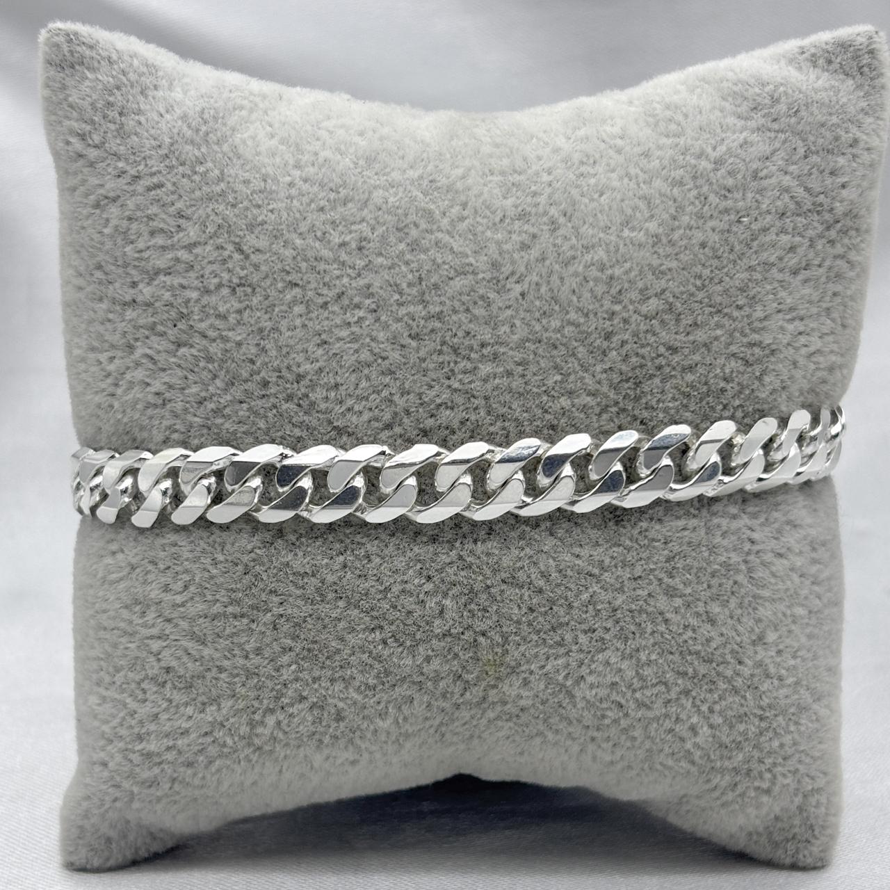 #PO225 - Pulso Cubano Plata - 180 - A07/20.5