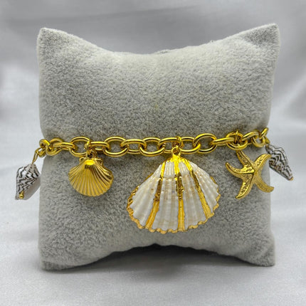 #PAL176 - Pulsera Concha de Mar De Oro Laminado 18K - LB050/