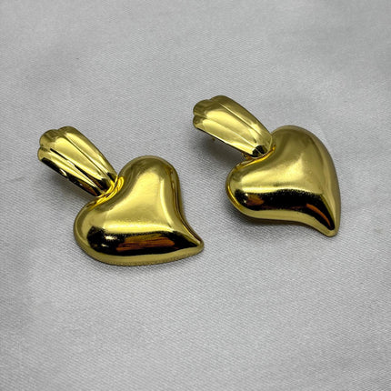 #ARL156 - Arete Corazón Colgante Oro Laminado 18k - LB030/