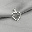 #D659 - Dije Corazón Infinito Con Zirconia Plata - B12/0.8