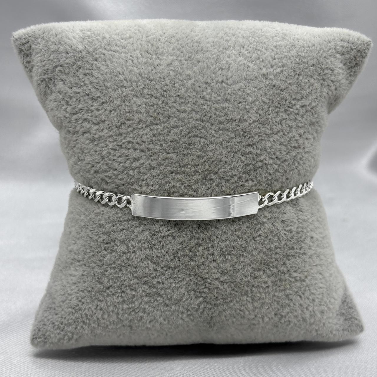 #ESC271 - Esclava Barbada Plata - 080 - 3 mm - A06/4.0