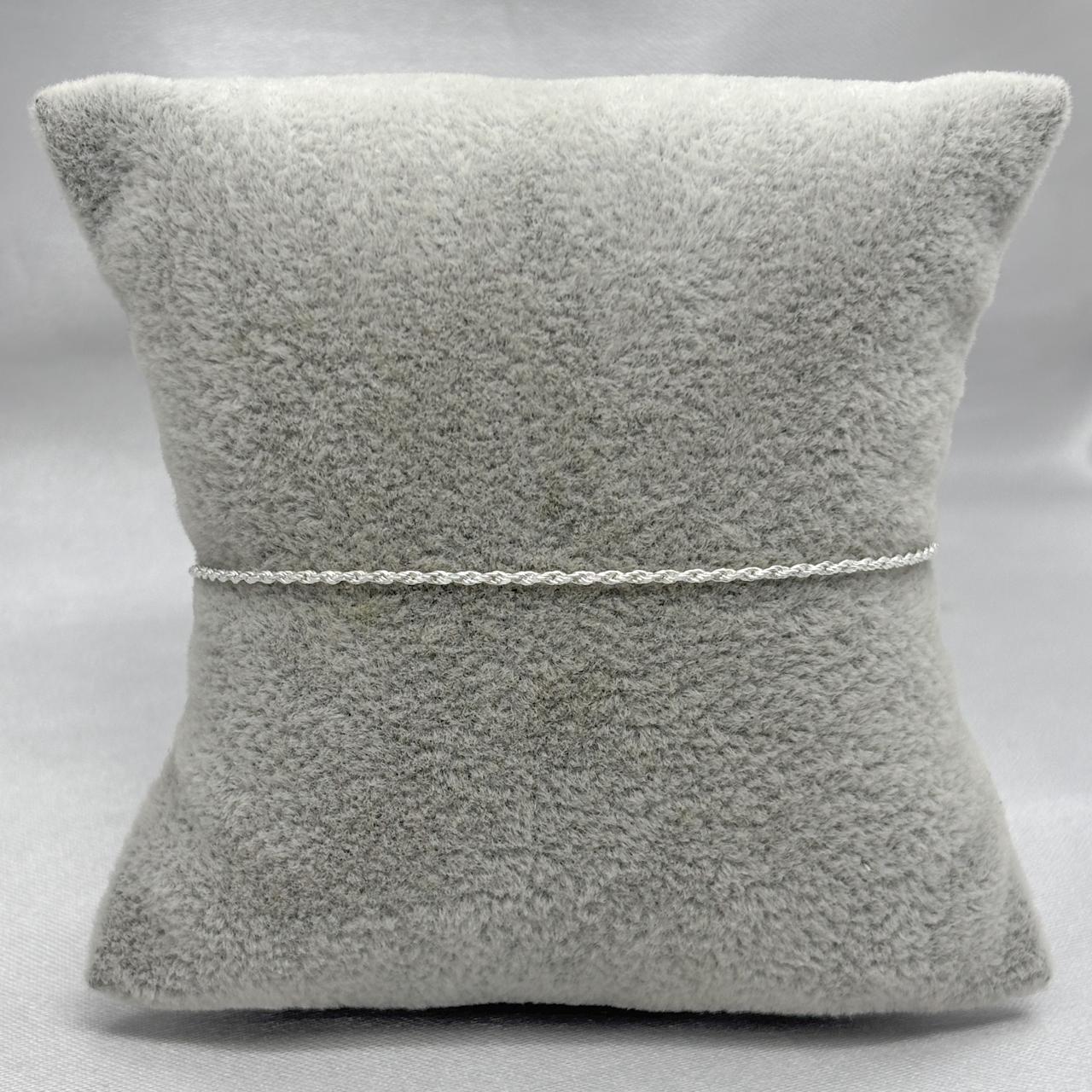 #PA502 - Pulsera Italiana Tipo Torsal Plata - B17/1.0