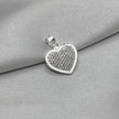 #D675 - Dije Corazón Con Zirconia Plata - B12/1.4