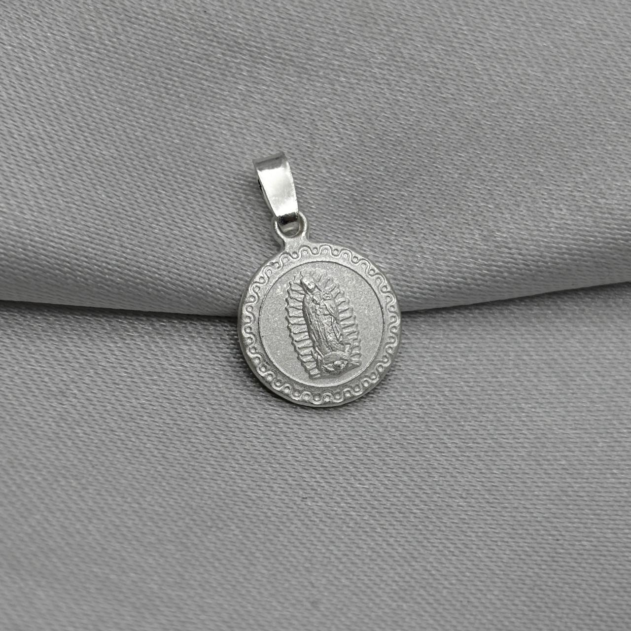 #D682 - Dije Medalla Virgen de Guadalupe Plata - B12/1.6