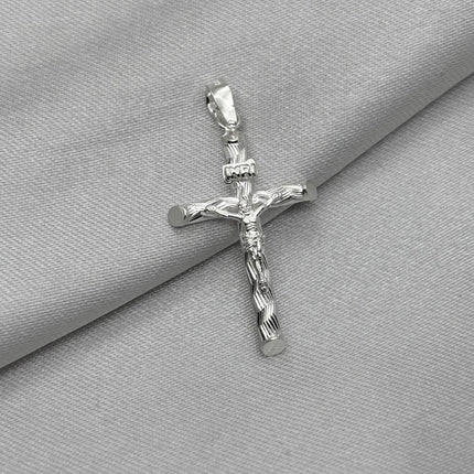 #D683 - Dije Cruz Diamantada Plata - B12/1.7