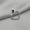 #D684 - Dije Corazón Con Zirconia De Plata - B12/0.7