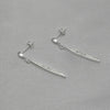 #AR237 - Arete Estileto Con Zirconia Plata - C10/2.6