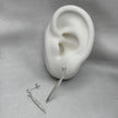 #AR237 - Arete Estileto Con Zirconia Plata - C10/2.6