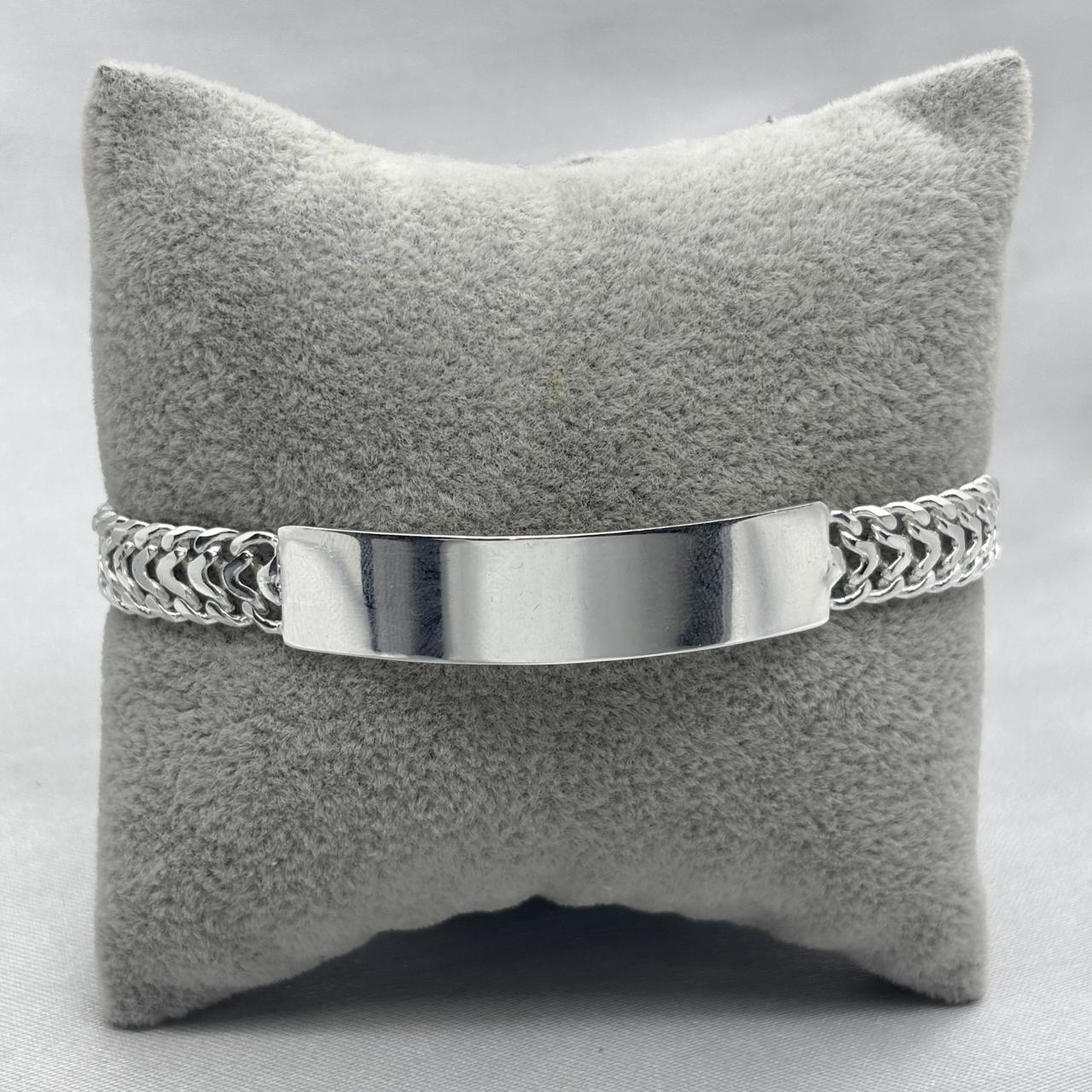 #ESC281 - Esclava Lisa Petatillo Plata - 9 mm - A09/21.5