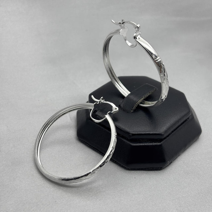 #ARR172 - Arracada Diamantada Plata - A08/5.5