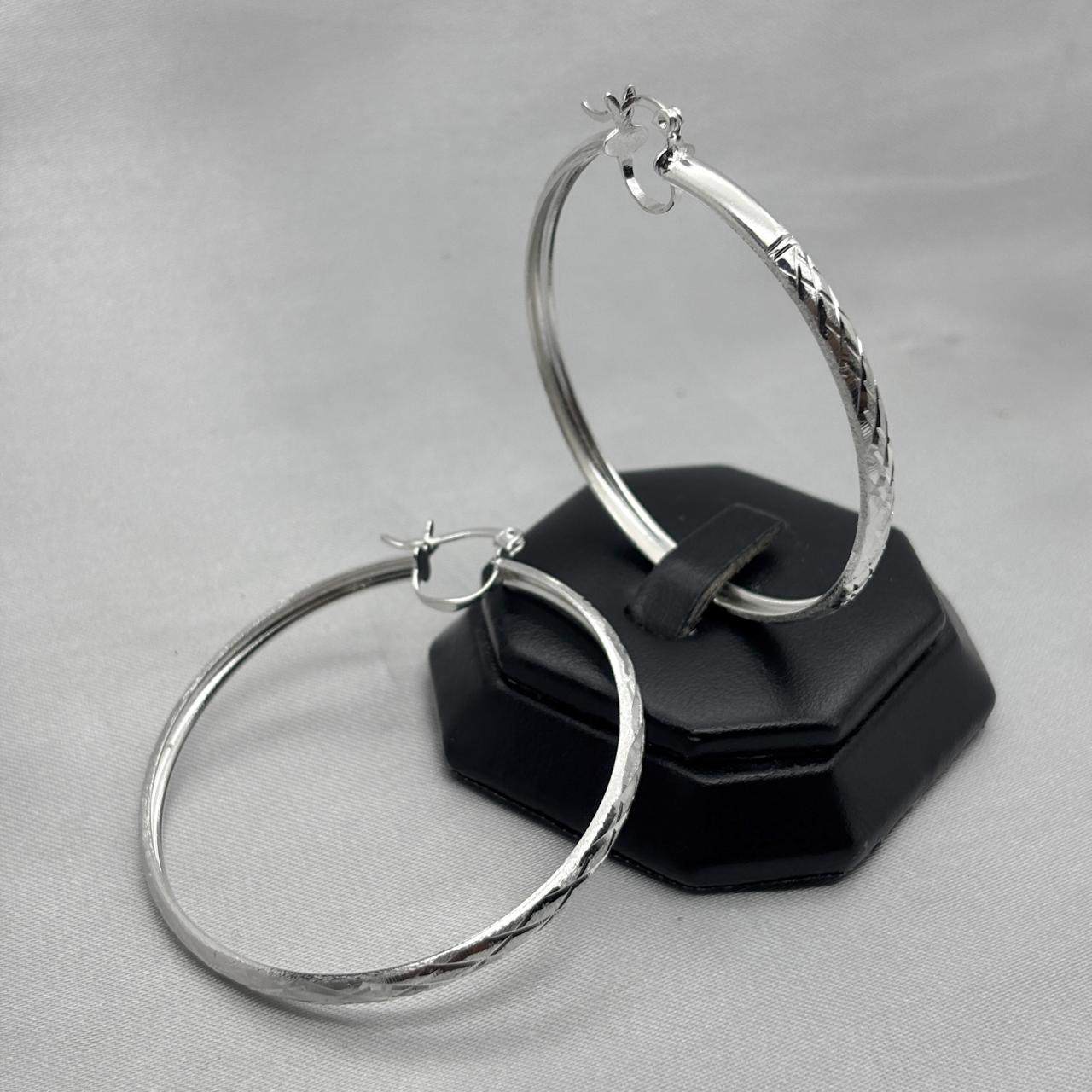 #ARR172 - Arracada Diamantada Plata - A08/5.5