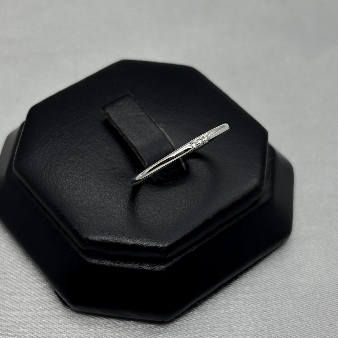 #AD475 - Anillo Con Zirconia Plata - C11/1.2