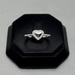 #AD474 - Anillo Corazón Con Zirconia Plata - C07/2.0
