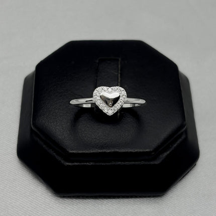 #AD474 - Anillo Corazón Con Zirconia Plata - C07/2.0