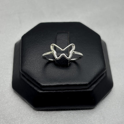 #AD471 - Anillo Silueta Mariposa Plata - C11/1.0