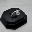 #AD479 - Anillo Corazón Colgante Con Zirconia Plata - A09/1.4