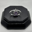 #AD479 - Anillo Corazón Colgante Con Zirconia Plata - A09/1.4