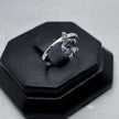 #AD479 - Anillo Corazón Colgante Con Zirconia Plata - A09/1.4