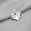 #D690 - Dije Corazón Querubines Plata - A17/0.9