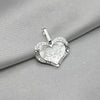 #D690 - Dije Corazón Querubines Plata - A17/0.9