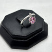 #AD479 - Anillo Corazón Colgante Con Zirconia Plata - A09/1.4