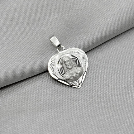 #D695 - Dije Corazón Sagrado Corazón Plata - A09/1.2