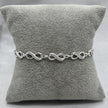 #PA508 - Pulsera Infinitos Con Zirconia Plata - A12/6.5