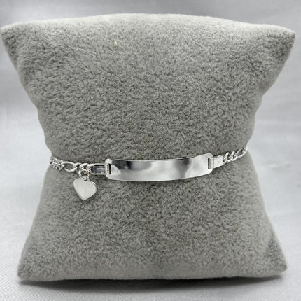 #ESC284 - Esclava Cartier Con Dije Colgante Plata - 060 - 3mm - A12/3.8