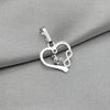 #D689 - Dije Corazón Infinito Zirconia Colgante Plata - A17/0.6