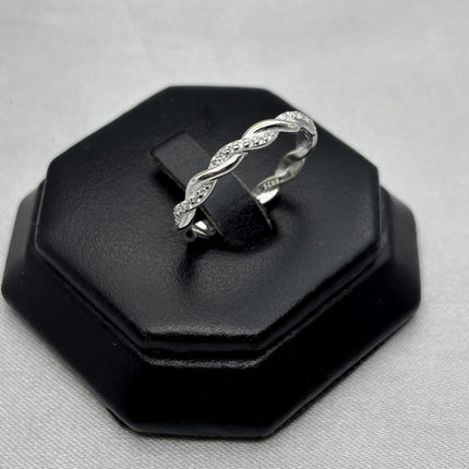 #AD487 - Anillo Enrolladlo Con Zirconia Plata - C09/2.1