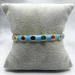 #PAL179 - Pulsera Rígida Esmaltada de Colores Oro Laminado 18K/LA070