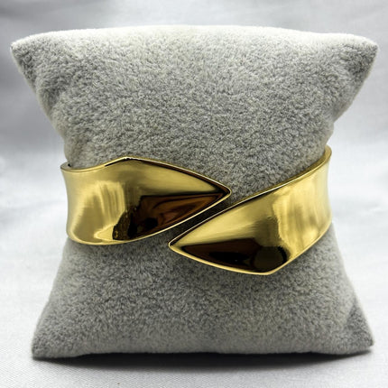 #PAL178 - Pulsera Rígida Tipo Brazalete Oro Laminado 18K/LA075
