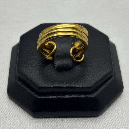 #AOL170 - Anillo Triple Argolla Lisa Oro Laminado 18K/LA020