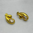 #ARL166 - Arete Gota Doble con Piedra Zirconia Oro Laminado 18K/LA035