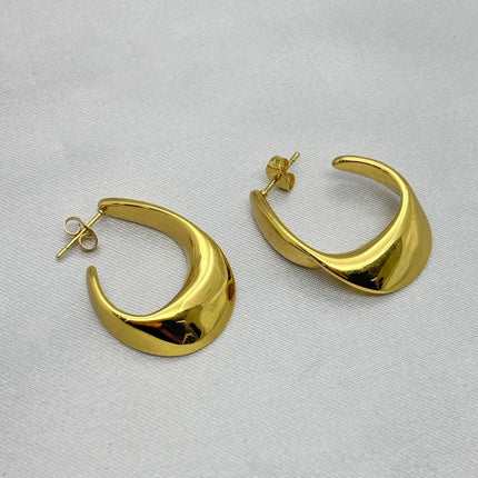 #ARL168 - Arete Ola Oro Laminado 18K/LA030
