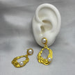 #ARL170 - Arete Circular Con Perla Oro Laminado 18K/LA030