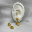 #ARL167 - Arete Corazón Colgante Oro Laminado 18K/LA030