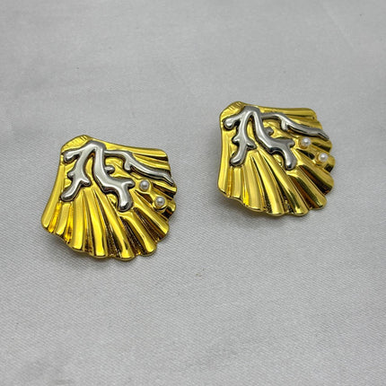 #ARL169 - Arete Concha De Mar Oro Laminado 18K/LA030